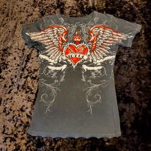 Xlarge Dusty Black Sinful tshirt